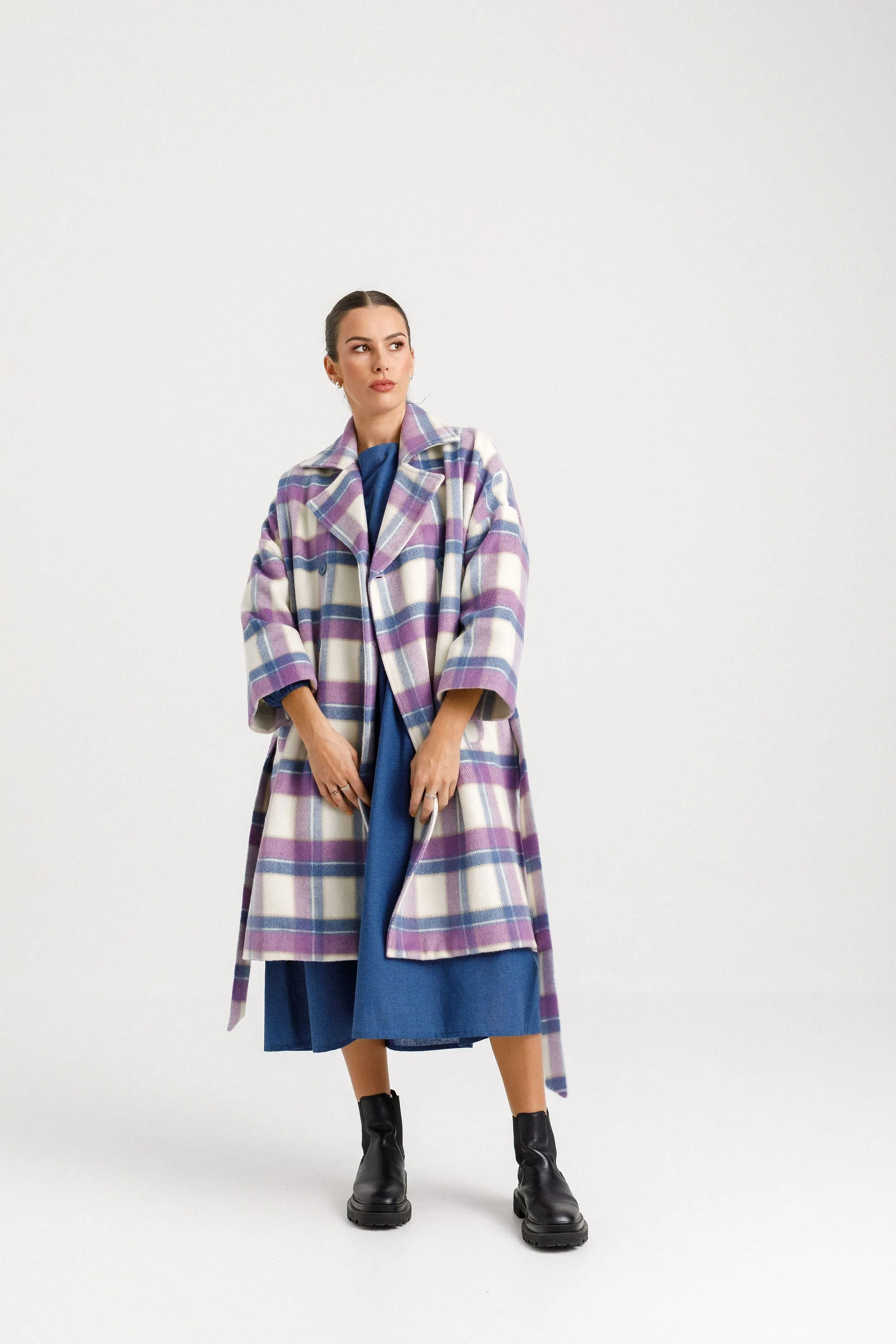 Thing Thing Dixie Coat | Blue Plaid