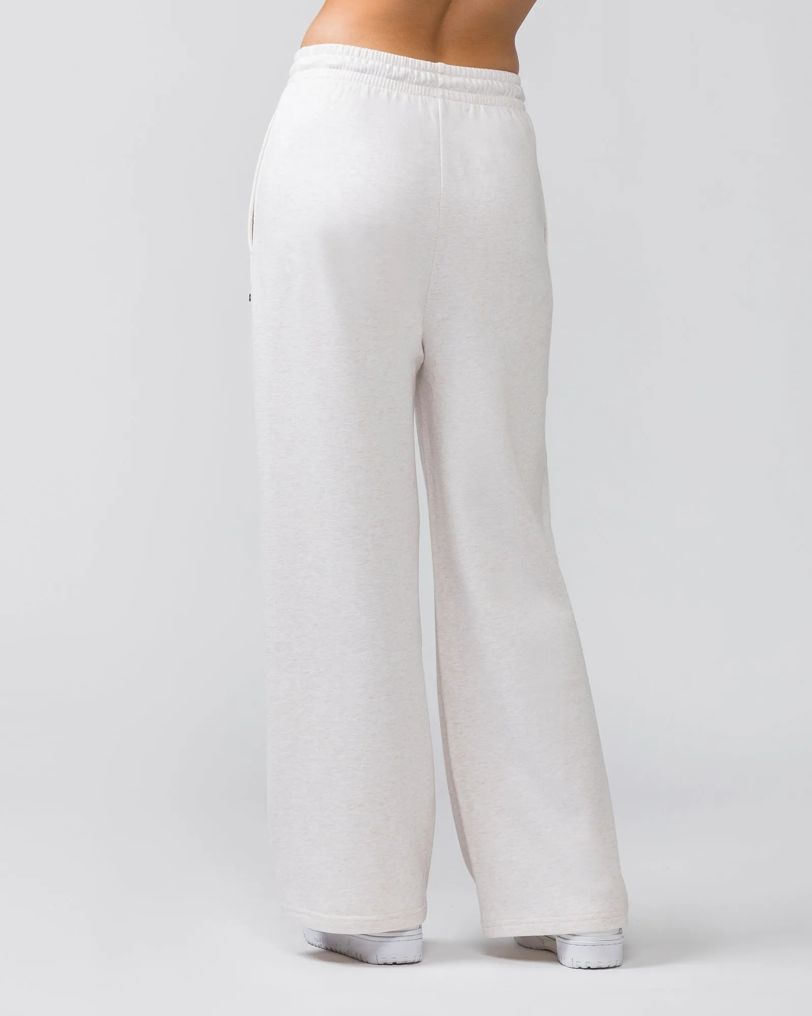 Timeless Wide Leg Trackies - Dew Marl