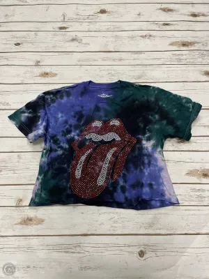Top Short Sleeve By Cme In Tie Dye Print, Size: M