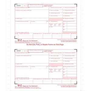 TOPS Carbonless Standard W-2 Tax Forms