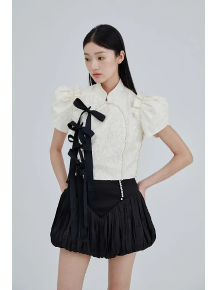 Traditional Chinese Bow Tie Top