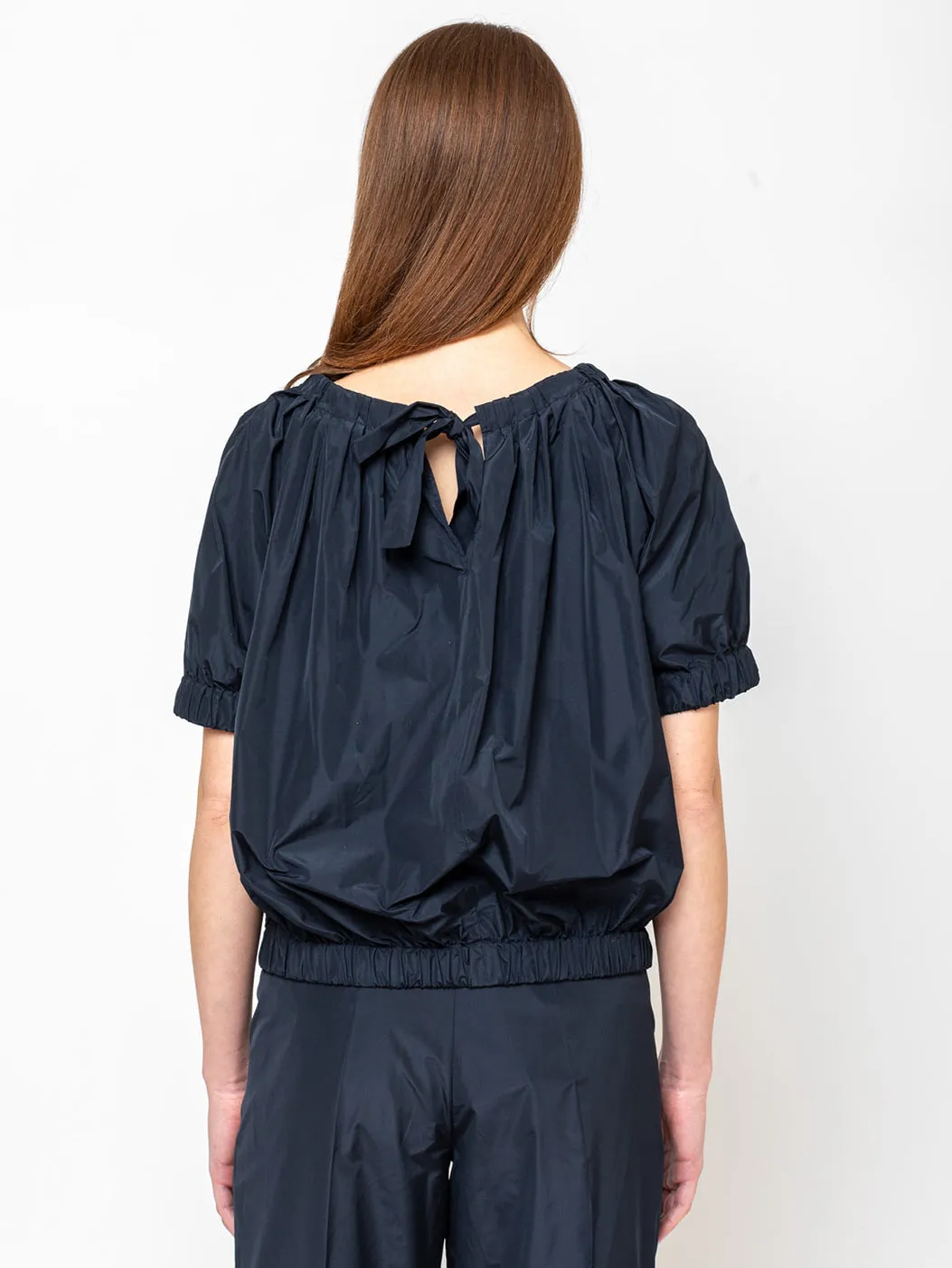 Ultra Light Taffeta Top - Navy