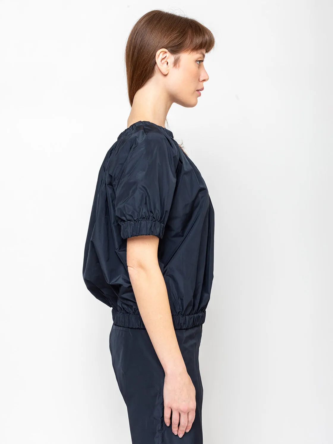Ultra Light Taffeta Top - Navy