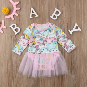 Unicorn onesie w/tutu skirt