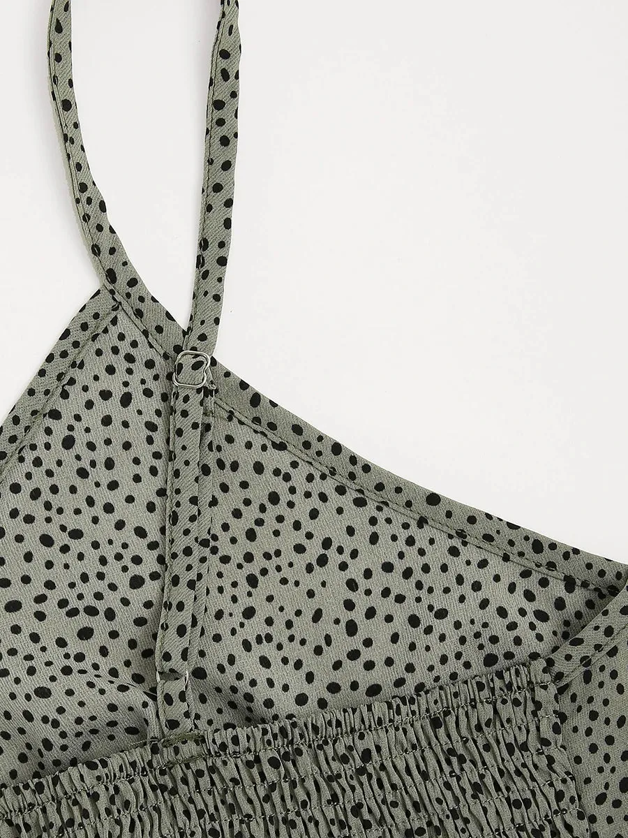Vaanya | Smocked Polka Dot Top