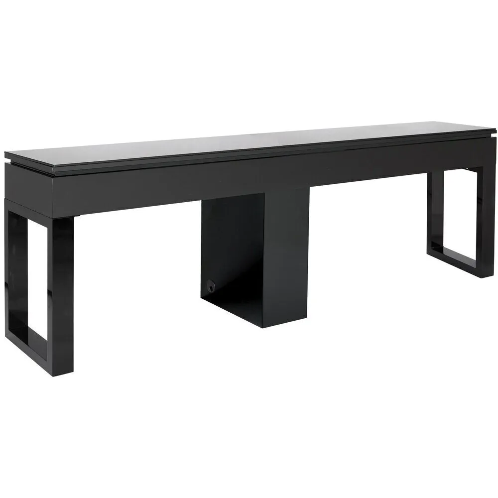 Valentino Lux Double Manicure Table with Tempered Glass Top / Available in Black or White by Whale Spa