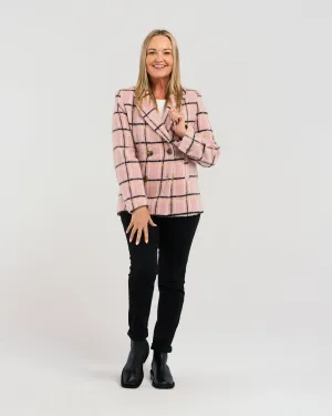 Veda coat Pink Plaid