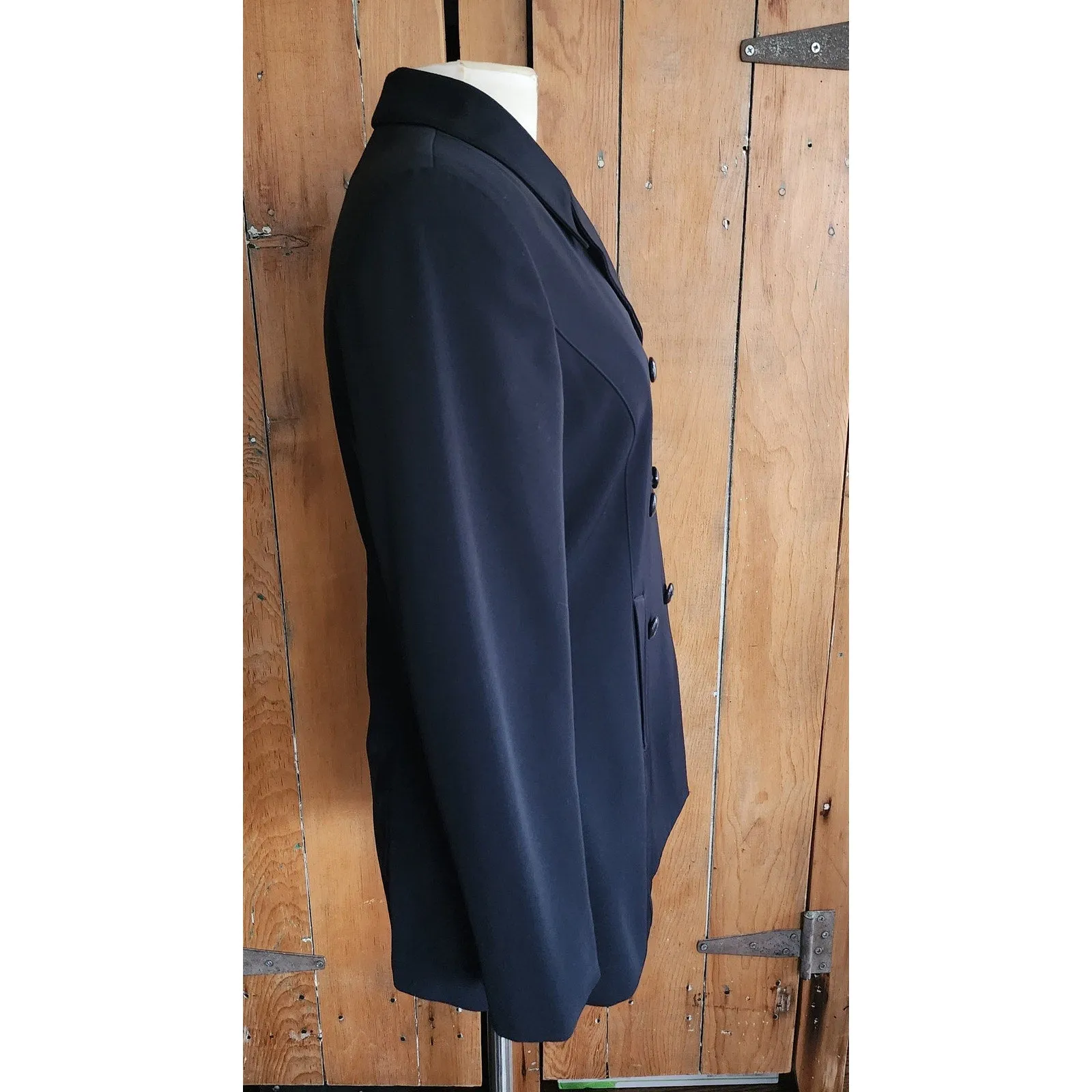 Vintage 80s Black Blazer Double Breasted Kasper