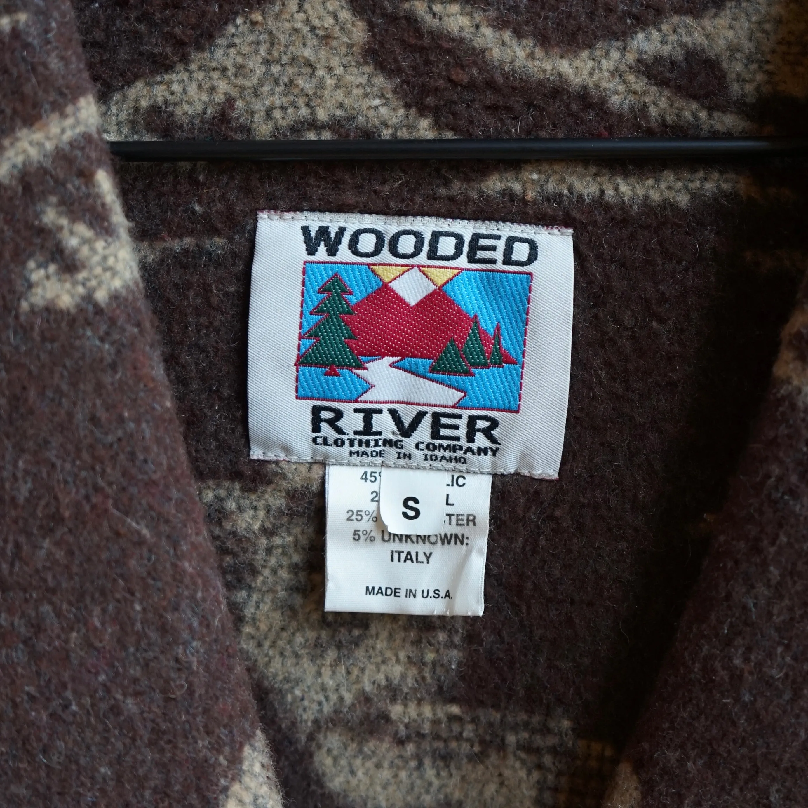 Vintage Wooded River Bucking Bronco Coat Size S