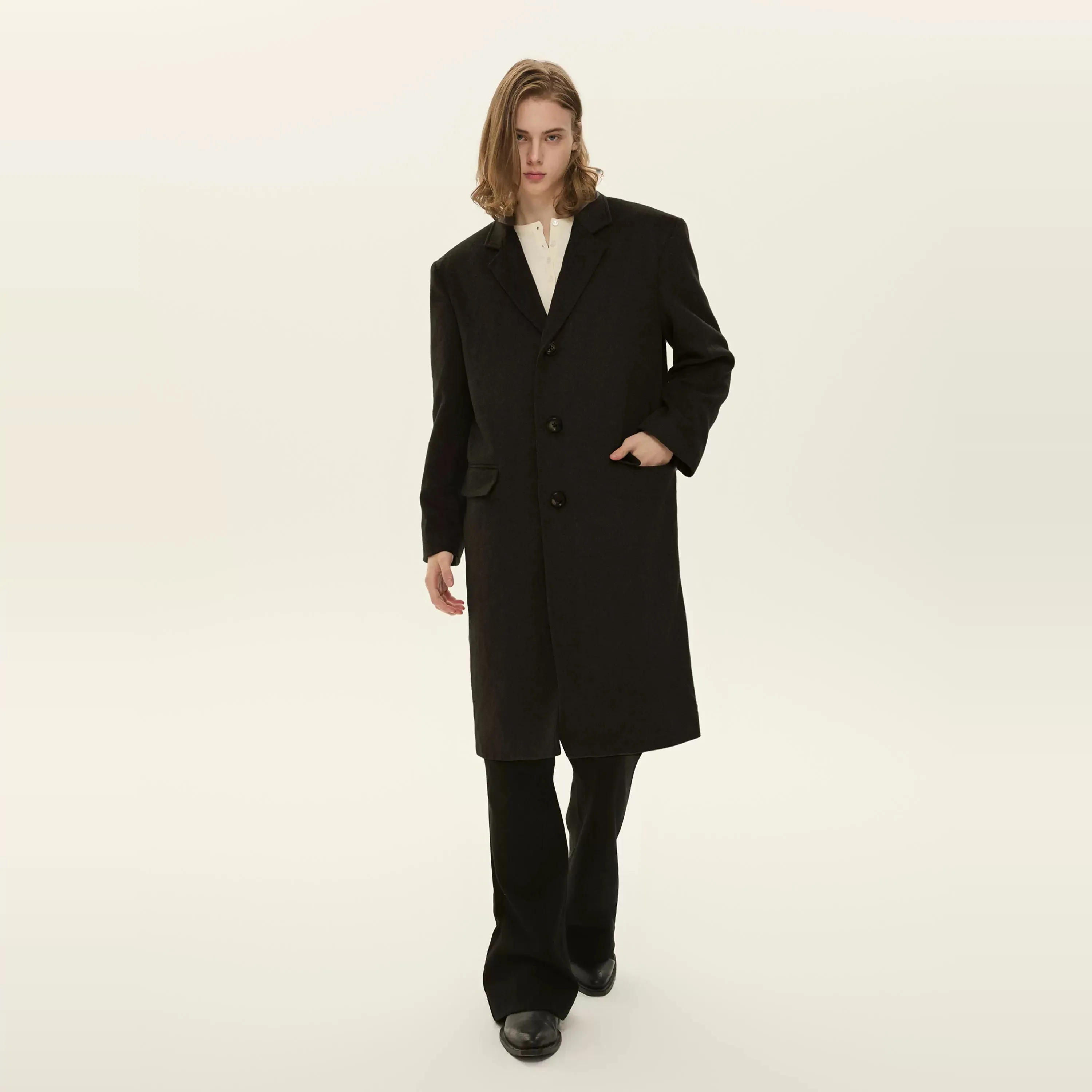 Vintage Wool Blend Overcoat