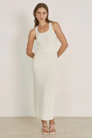 Wanderer Knit Dress Pearl