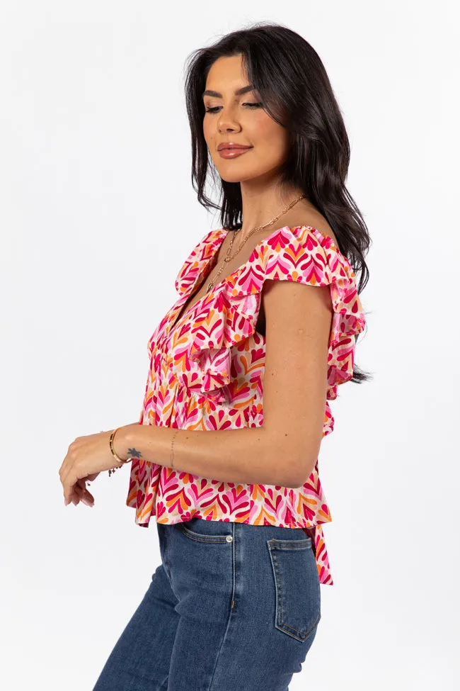 When We Met Multi Print Tie Back Padded Tank FINAL SALE