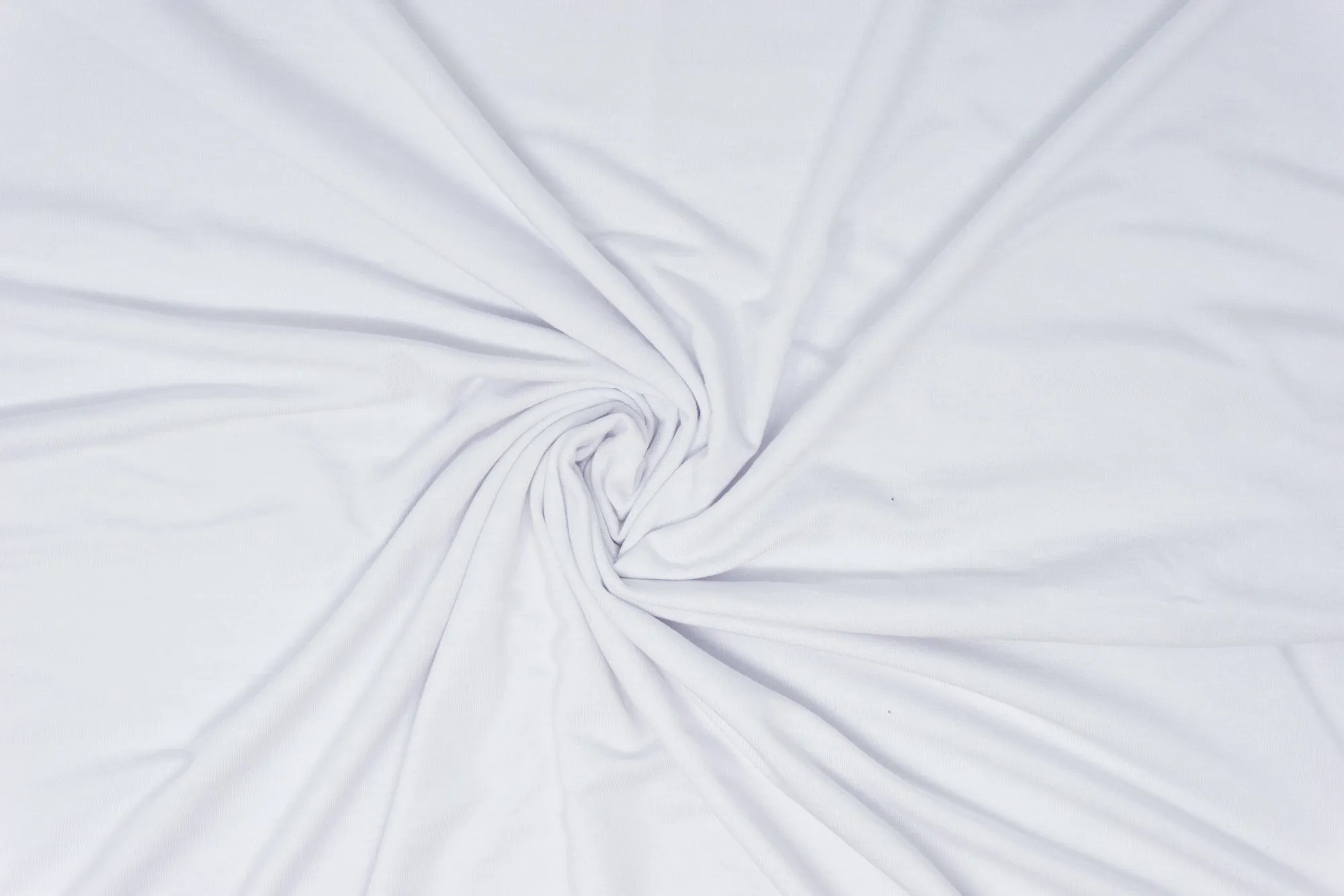 White - Tencel Organic Cotton 2X2 Rib - 1/2 metre