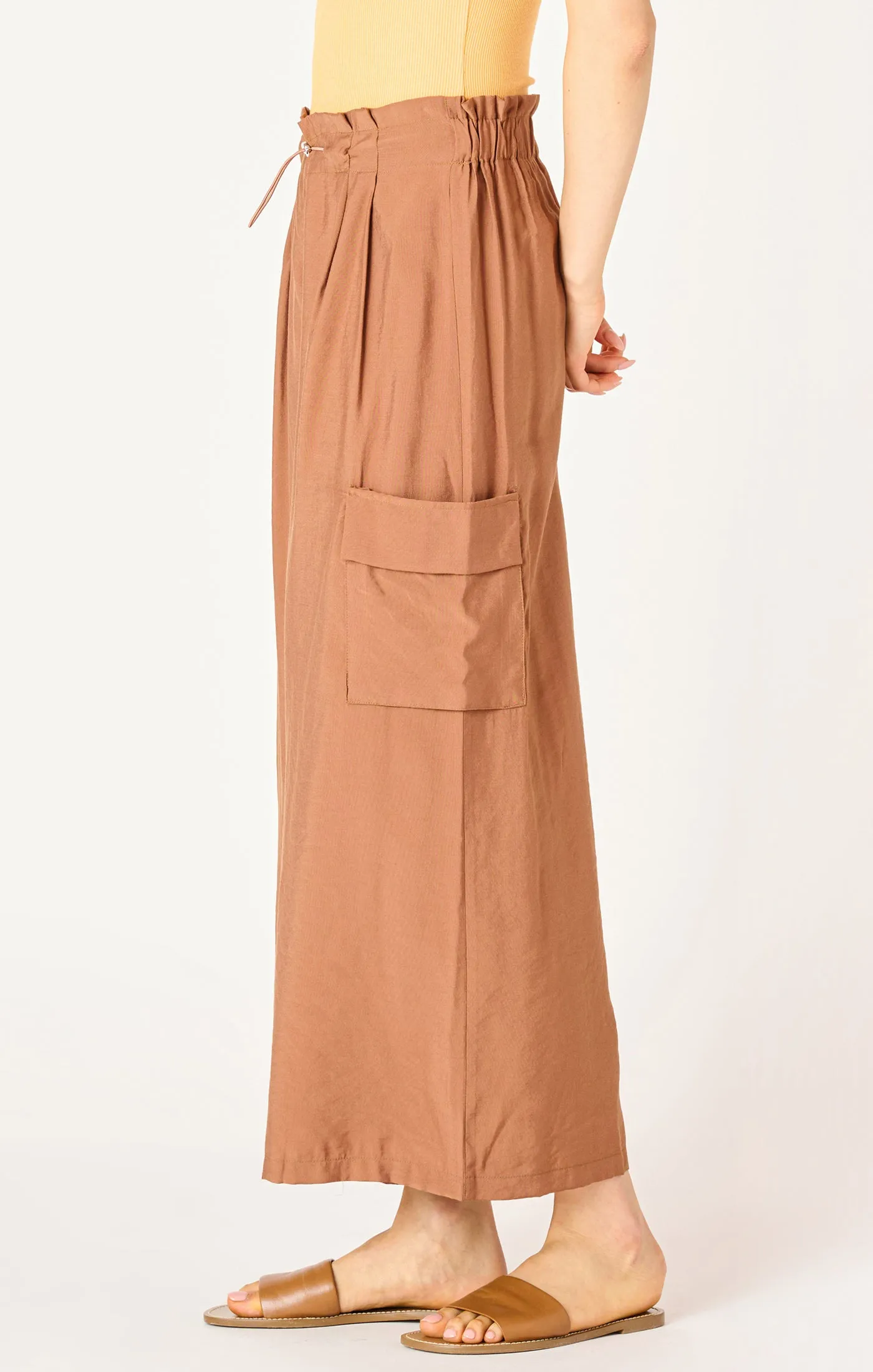 WIDE LEG DRAWSTRING PANT