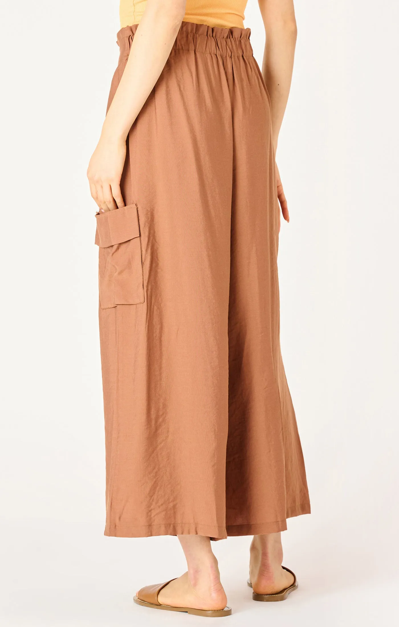 WIDE LEG DRAWSTRING PANT
