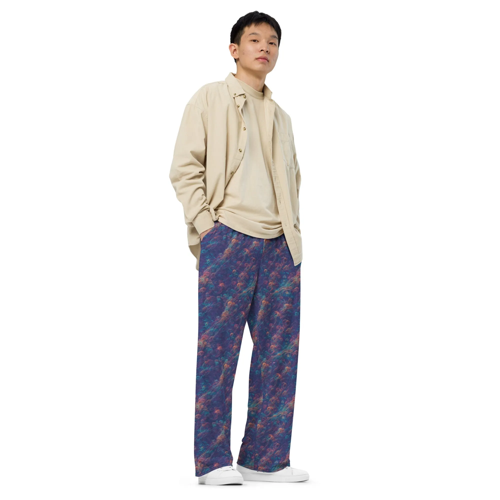 Wide-leg Pants - Galactic Tangle