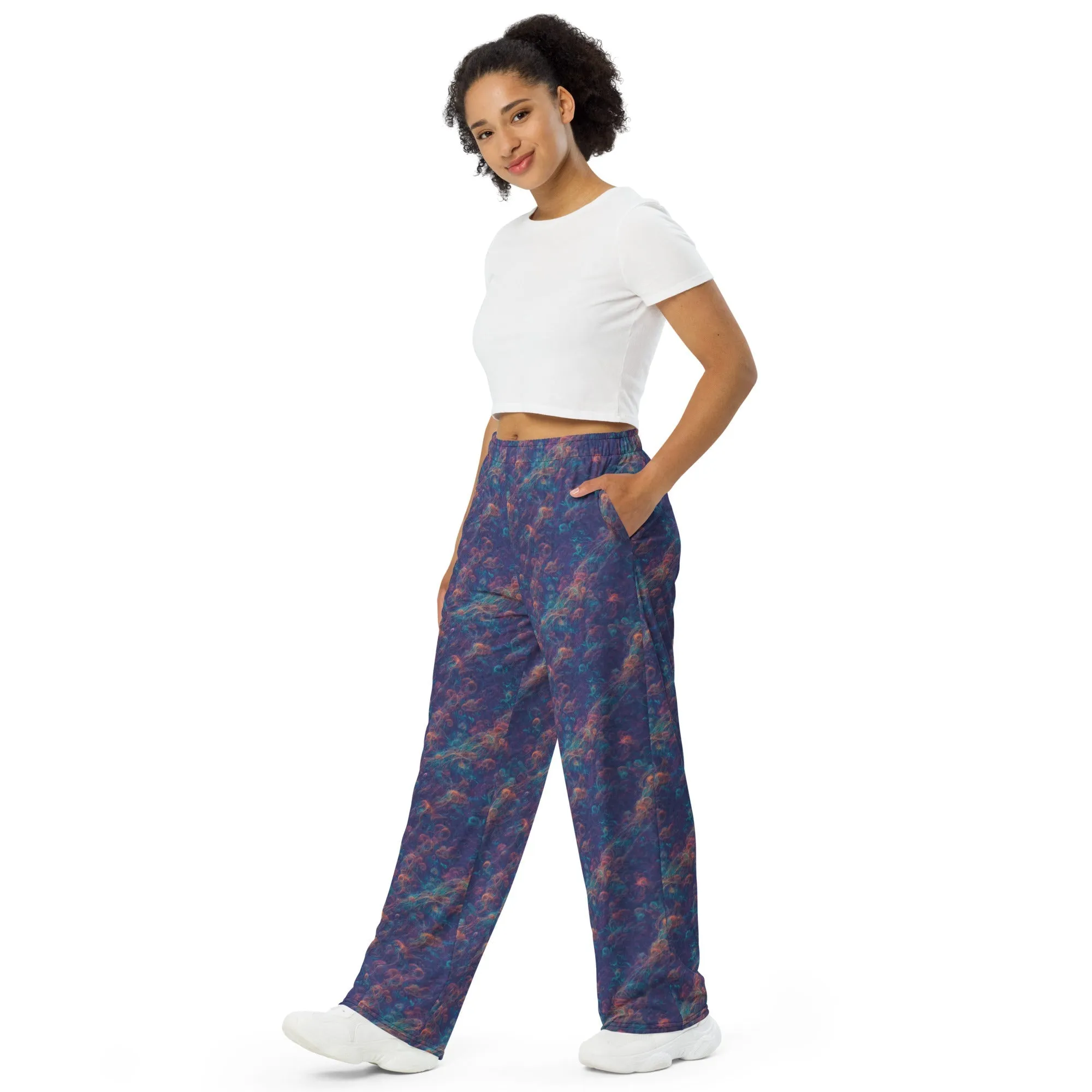 Wide-leg Pants - Galactic Tangle