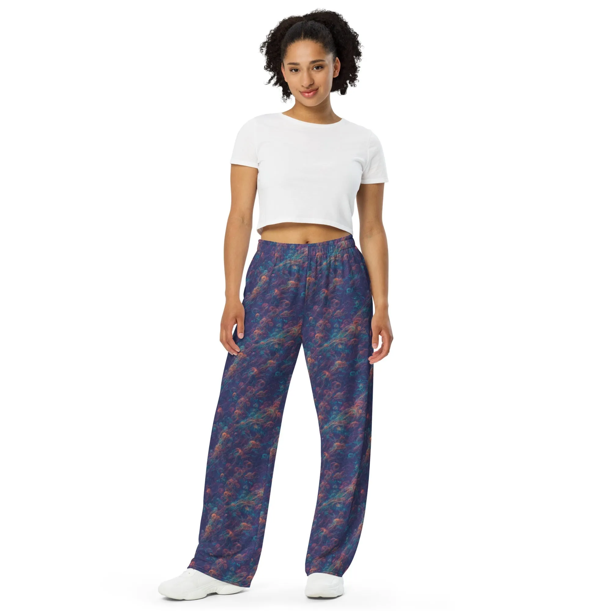 Wide-leg Pants - Galactic Tangle