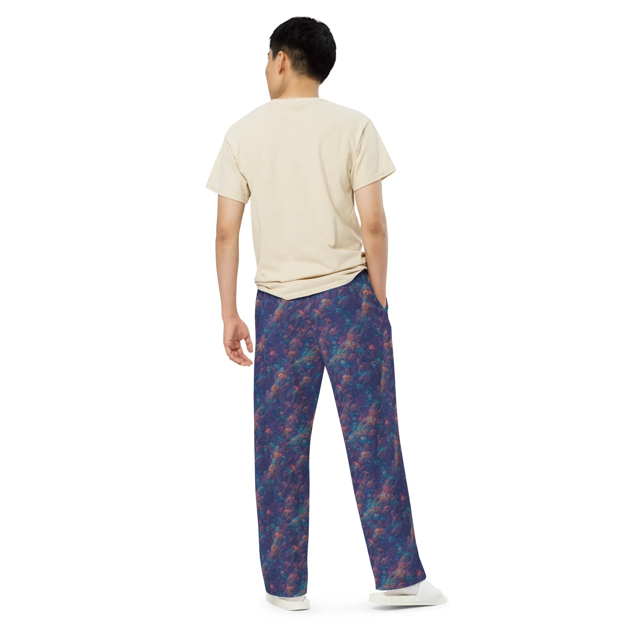 Wide-leg Pants - Galactic Tangle