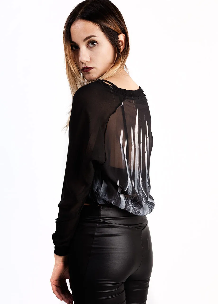 Widow By Candlelight Sheer Raglan