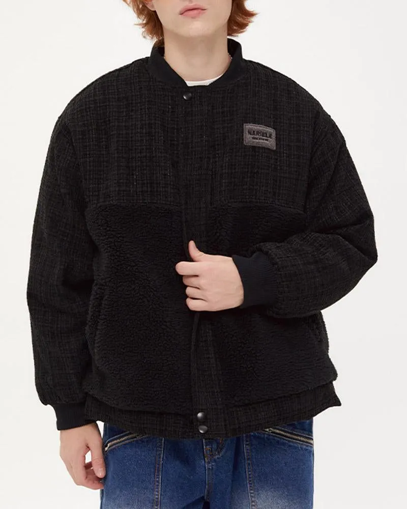 Wind Spliced Wool Cotton Jacket