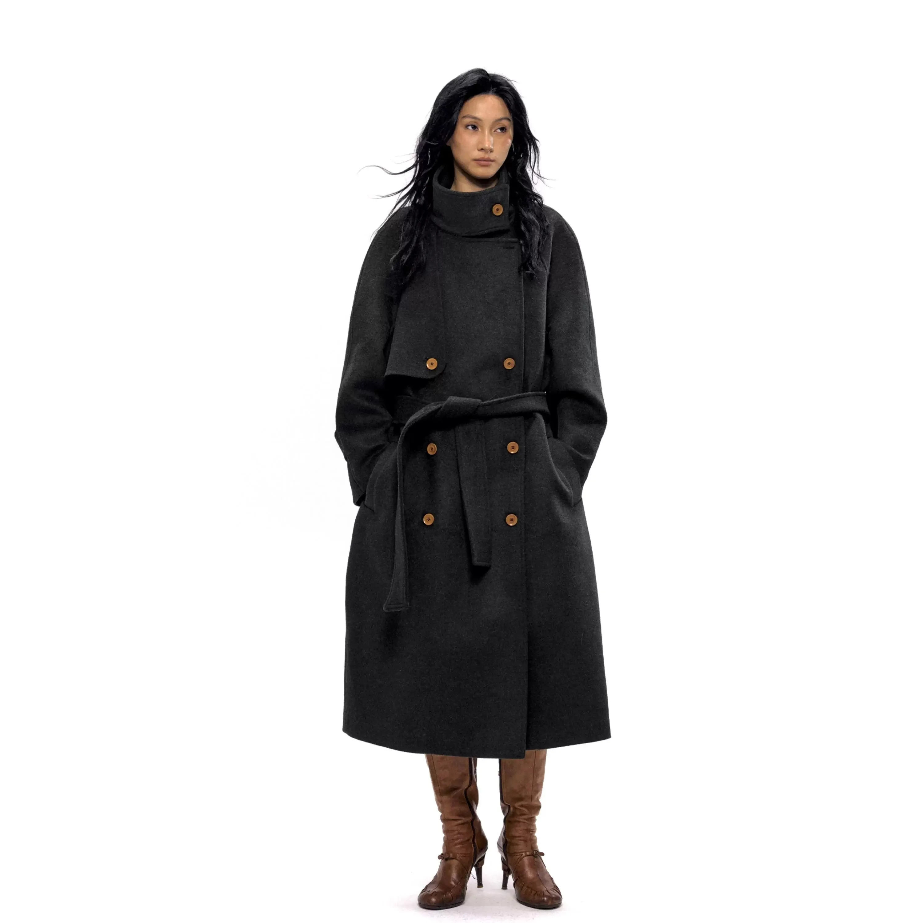 Winter Wool Blend Long Coat