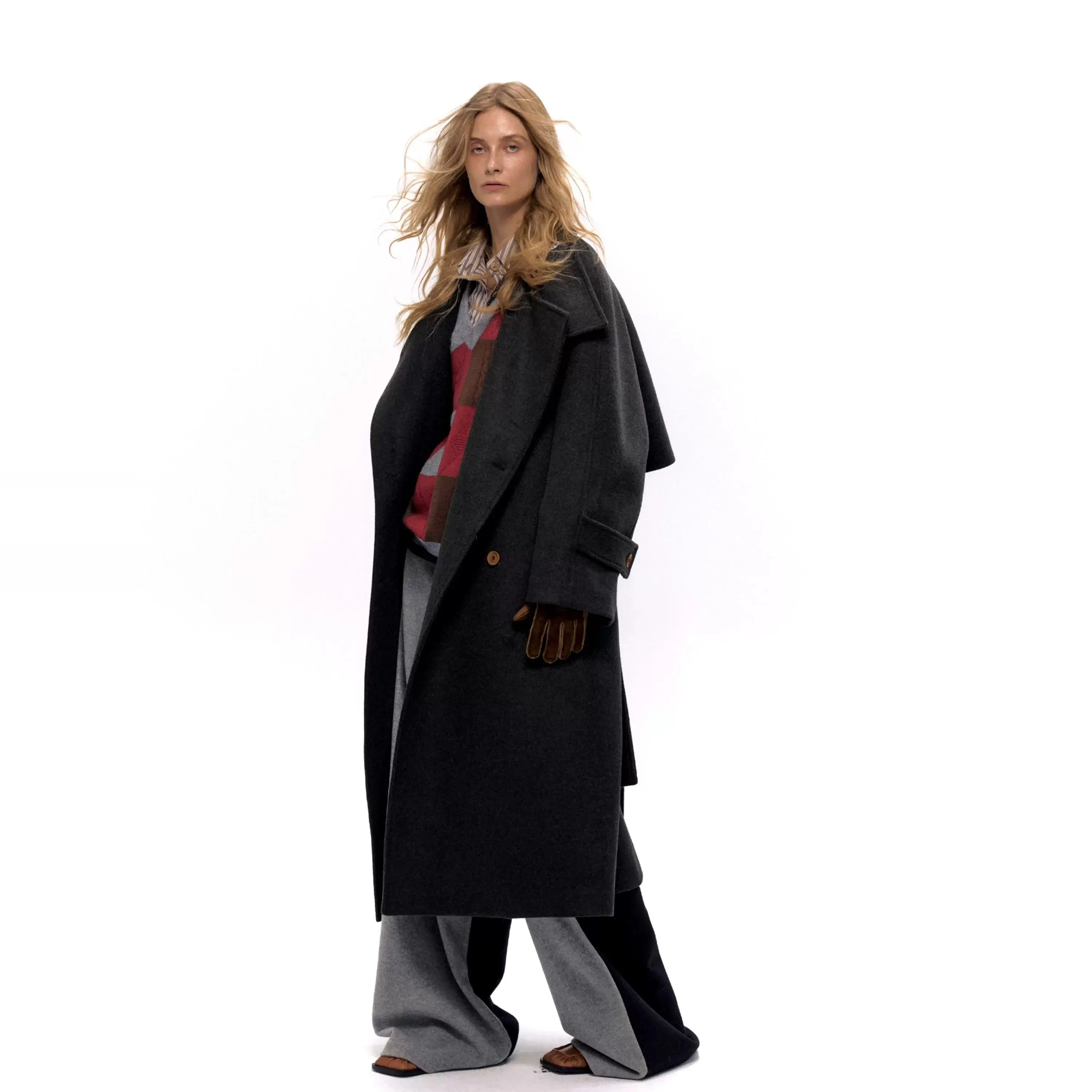 Winter Wool Blend Long Coat