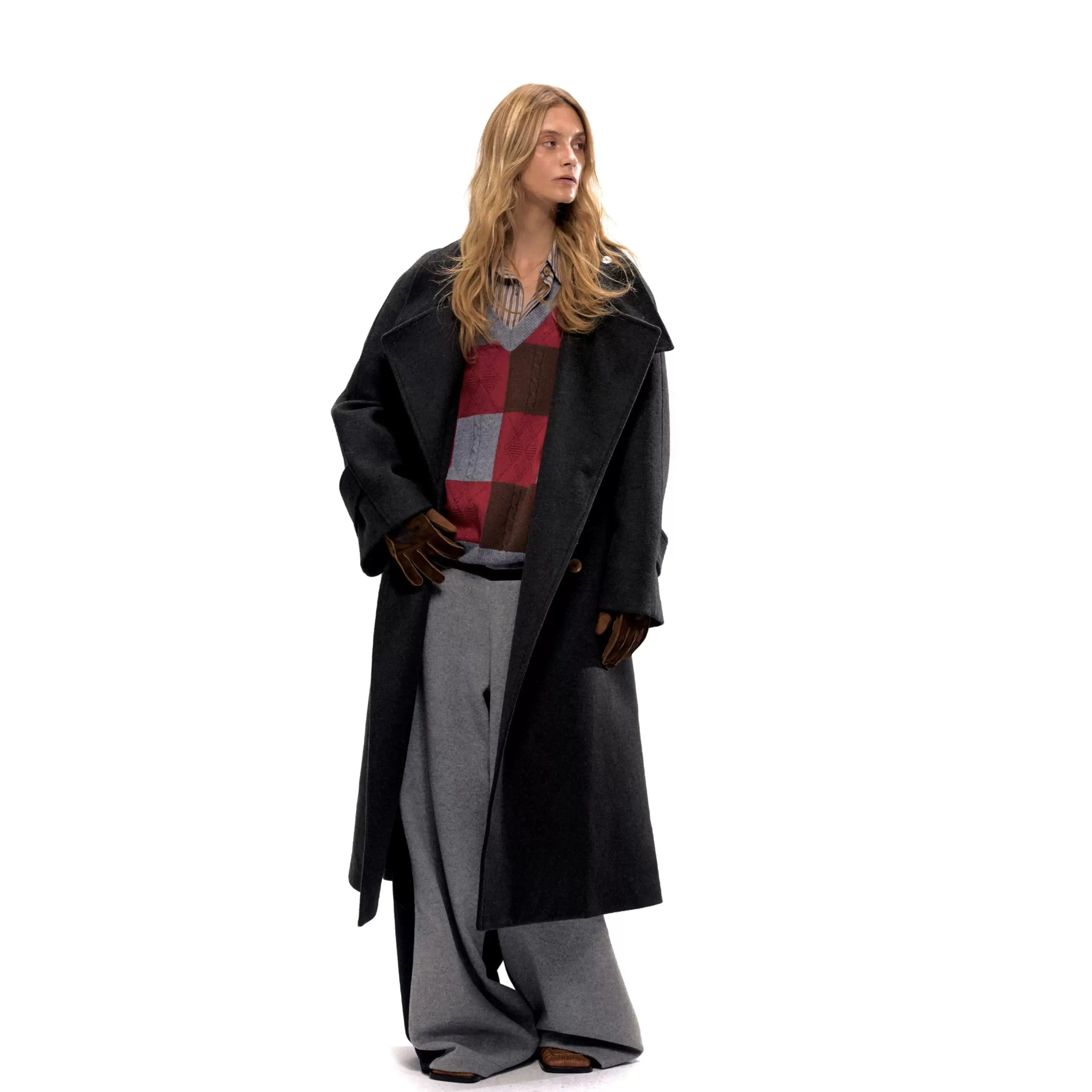 Winter Wool Blend Long Coat