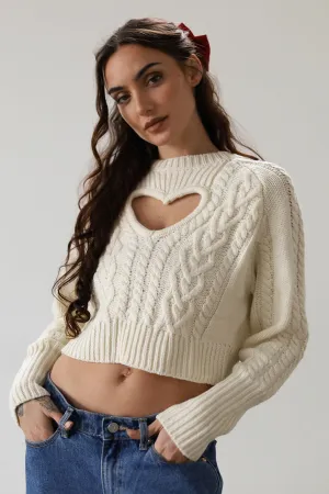 With Love Crop Sweater - FINAL SALE