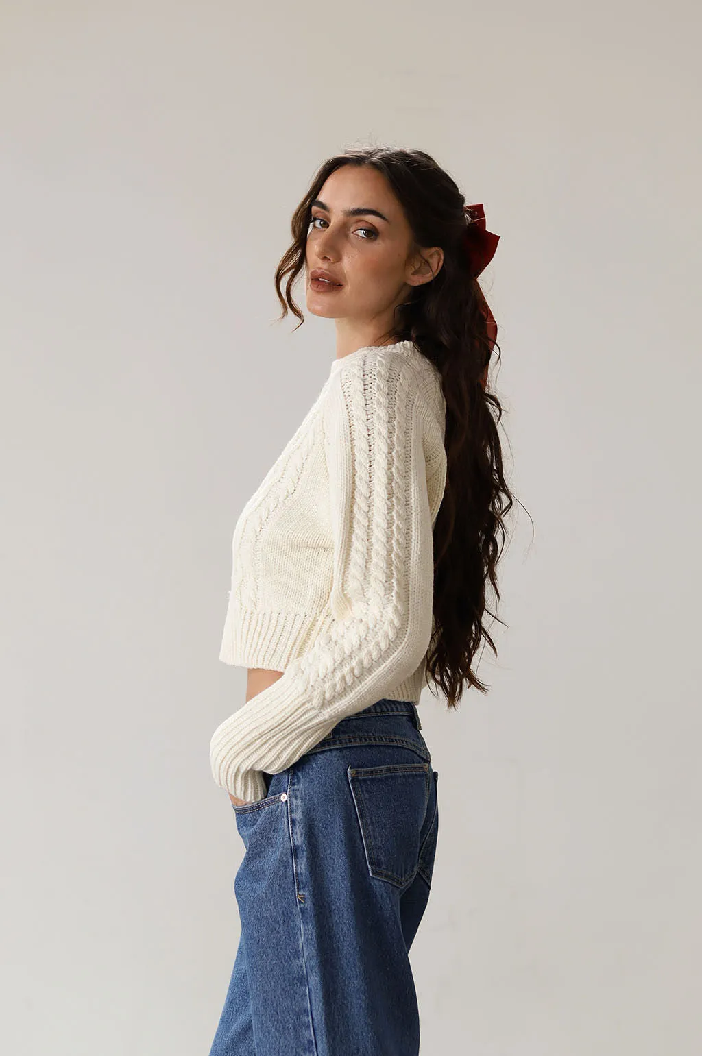 With Love Crop Sweater - FINAL SALE