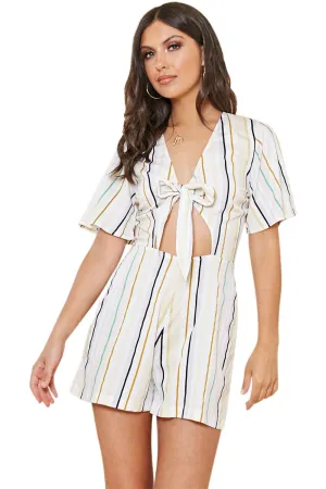 Women Front Bow Mini Dress - UK 6