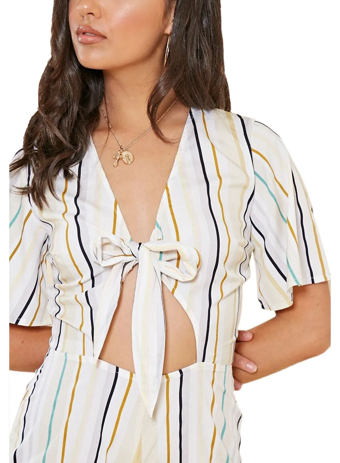 Women Front Bow Mini Dress - UK 6