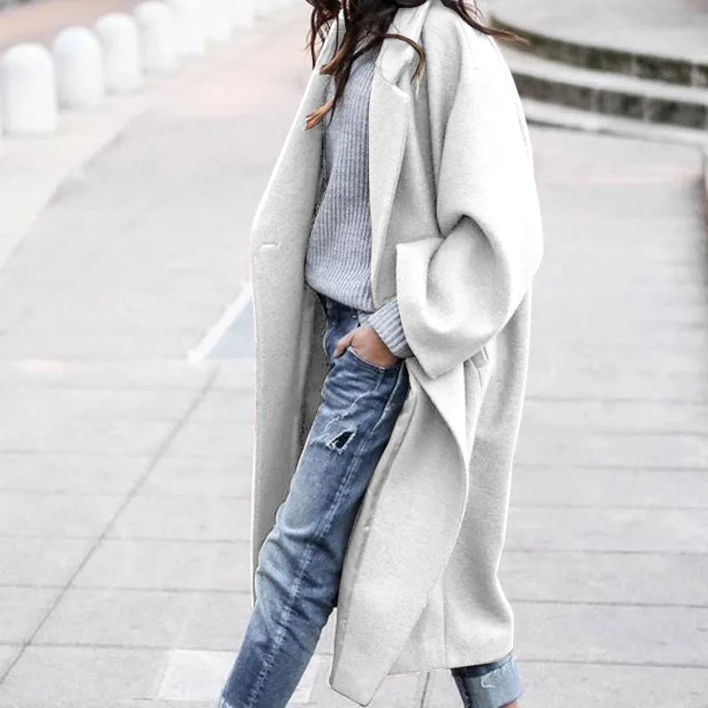 Women's Relaxed Long Hem Double Breasted Jacket