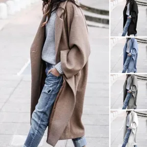Women's Relaxed Long Hem Double Breasted Jacket