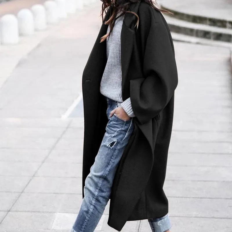 Women's Relaxed Long Hem Double Breasted Jacket