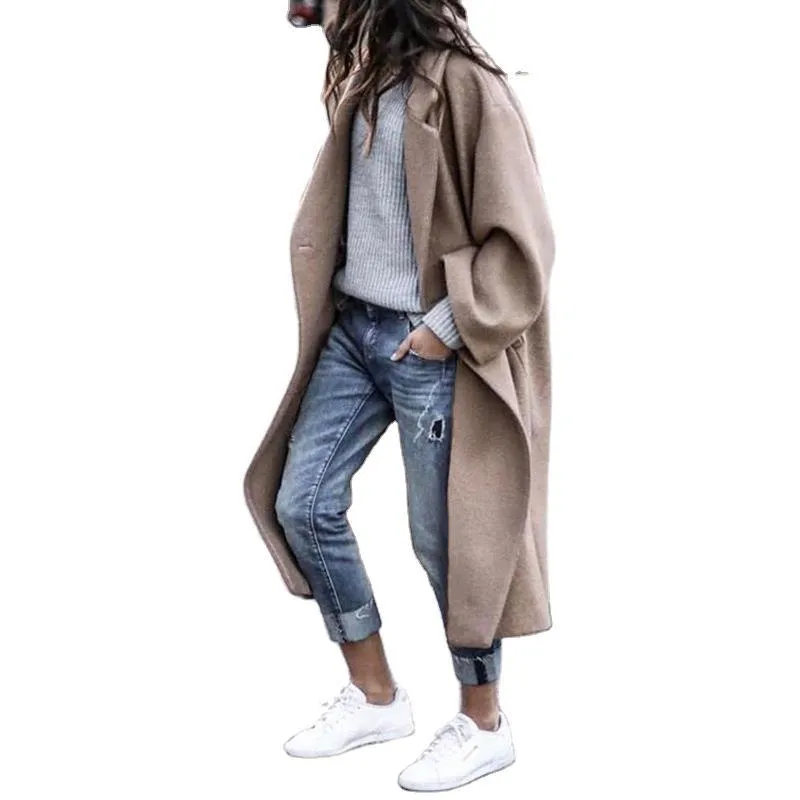Women's Relaxed Long Hem Double Breasted Jacket