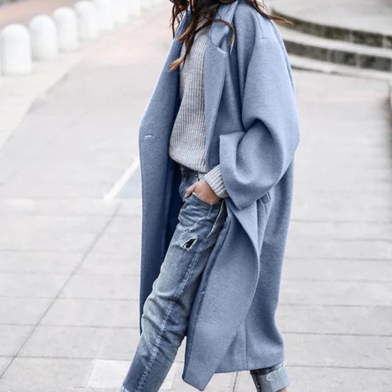 Women's Relaxed Long Hem Double Breasted Jacket