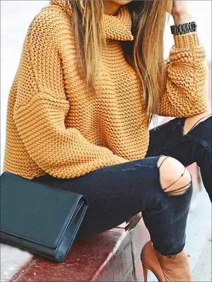 Women's Winter Knit Pullover Sweater