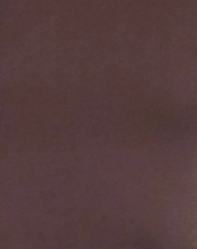 Xiwon Bow Back Top in Deep Mahogany