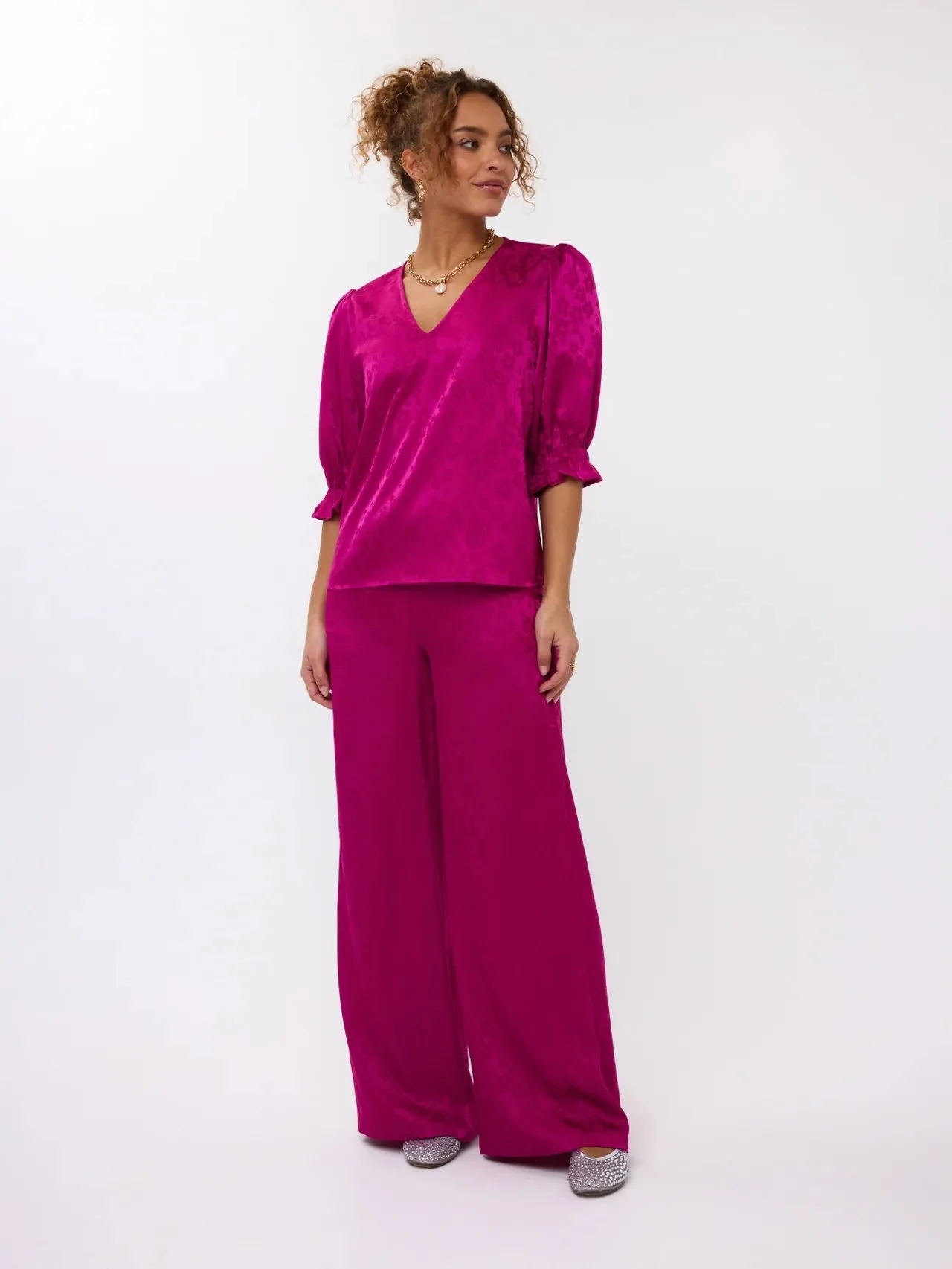 Ydence Pants Robin fuchsia purple