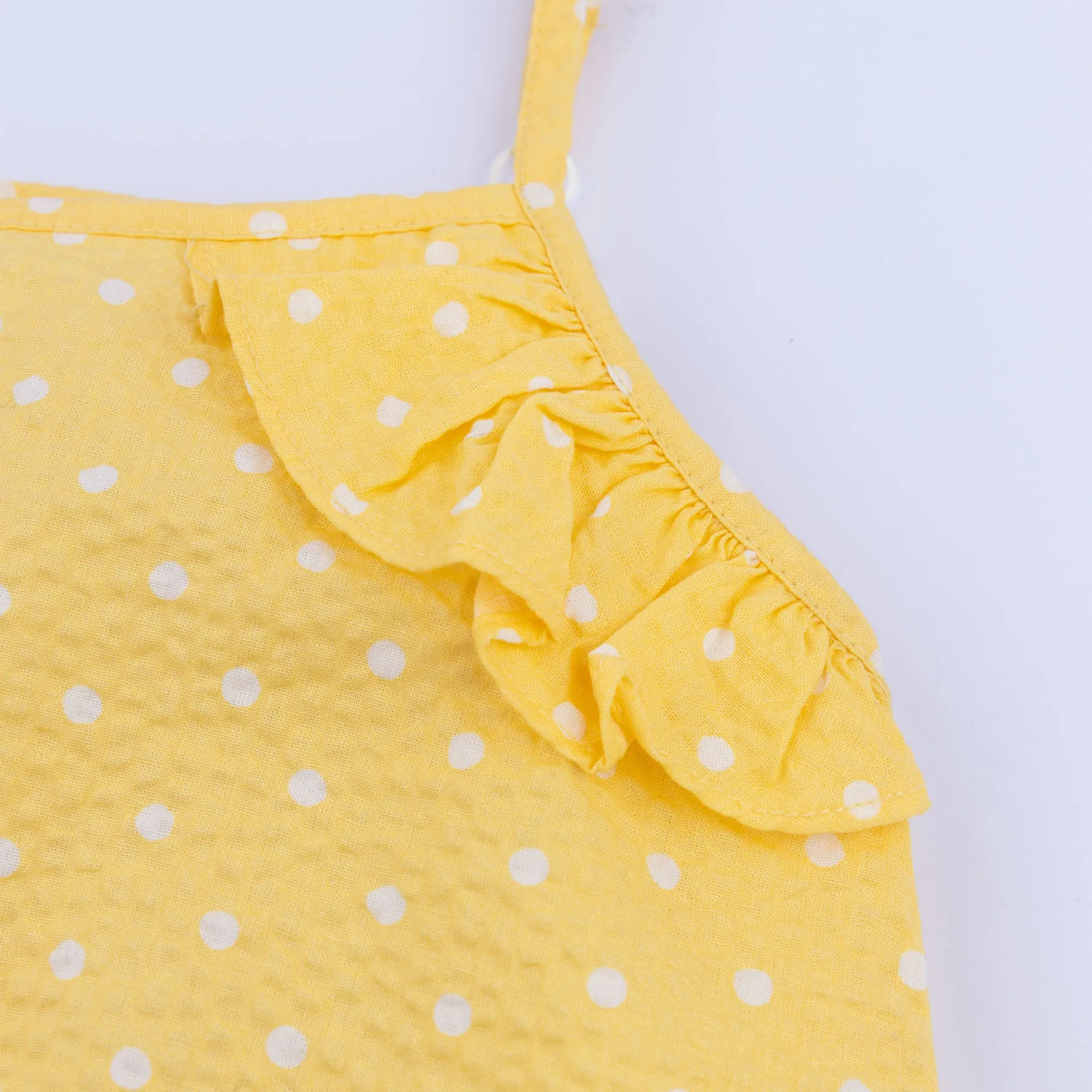 Yellow Polka Dot Co Ord Set