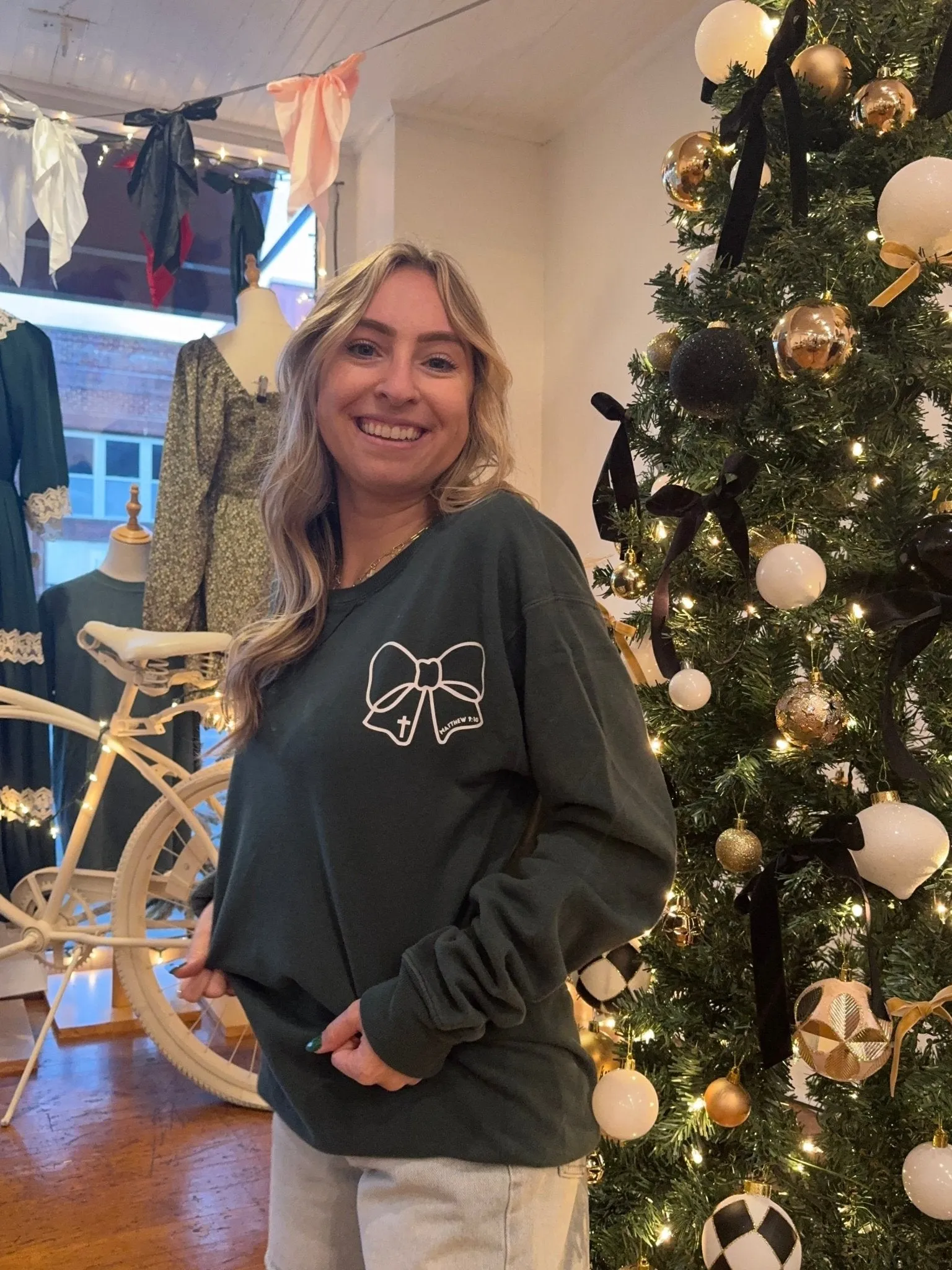 You Can Sit With Us Bow Edition Sweatshirt
