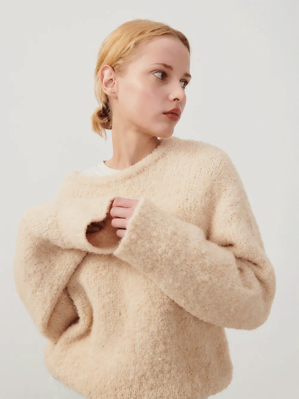 Zolly Sweater - BEIGE MELANGE